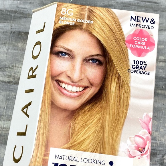 NWT Clairol Nice ‘n Easy 8G Medium Golden Blonde Permanent Hair Color Gray Cover - Picture 3 of 10